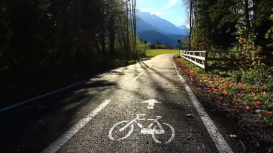 路边自行车路径视频的预览图