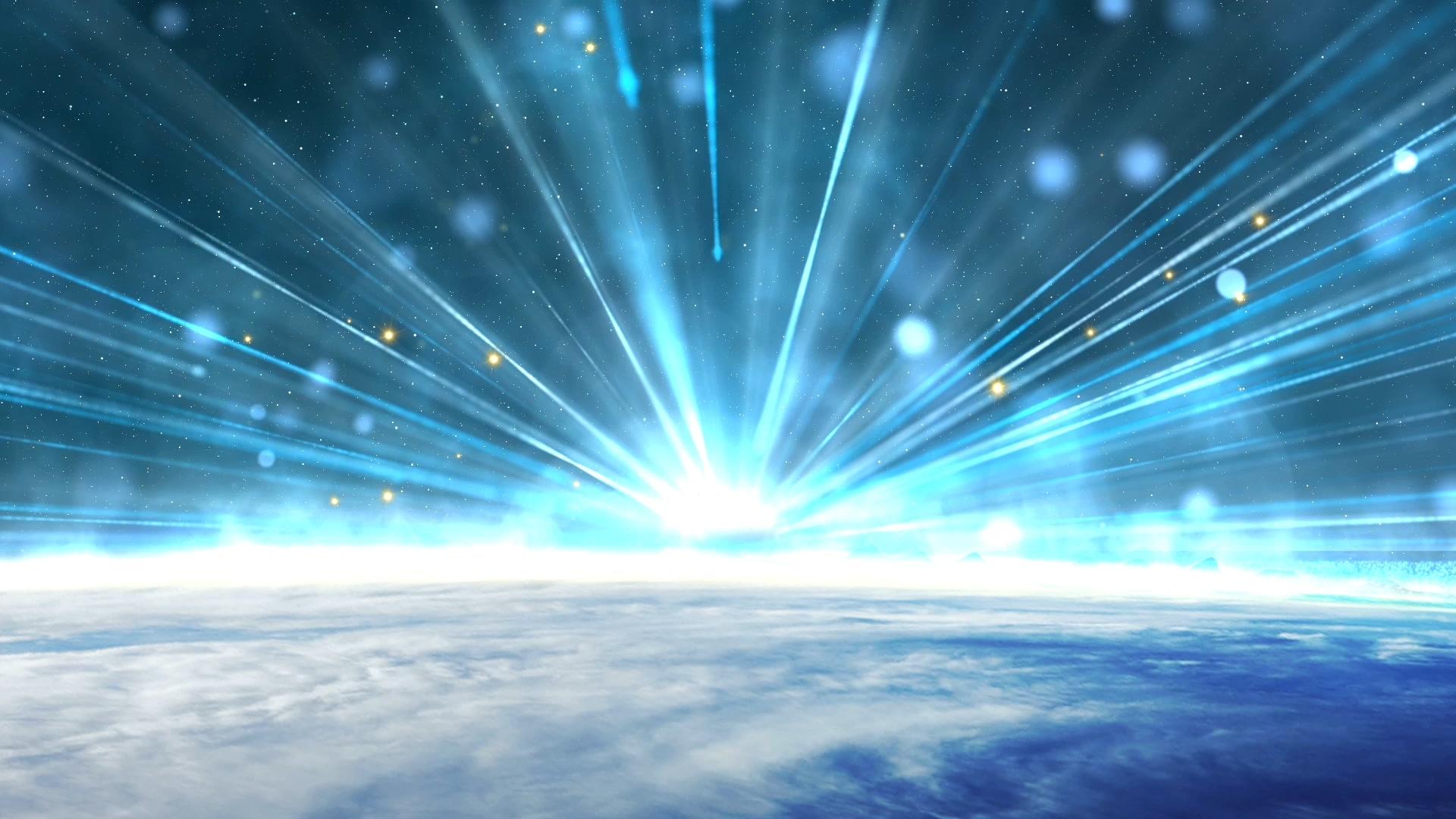大气光线地球背景视频的预览图