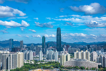 4K深圳城市京基一百地王大厦天际线视频的预览图