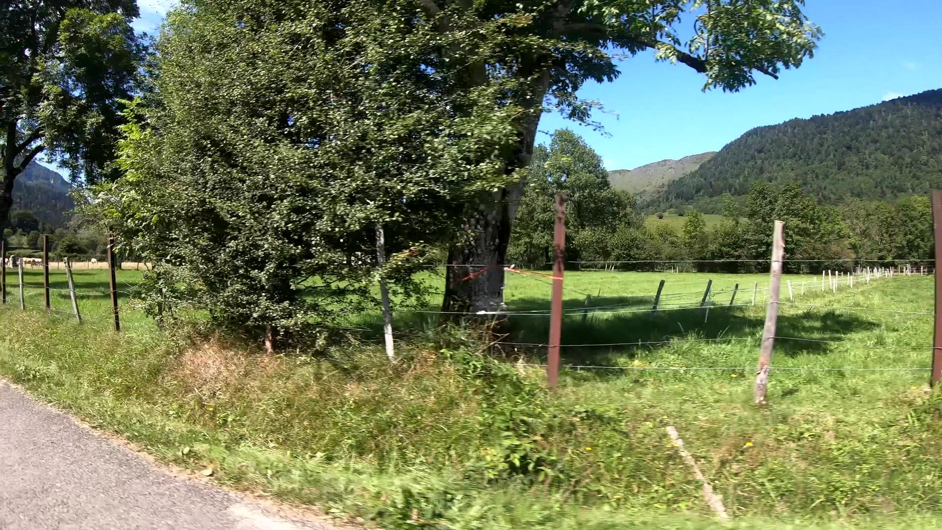 法国农村比利牛斯山脉的风景视频的预览图