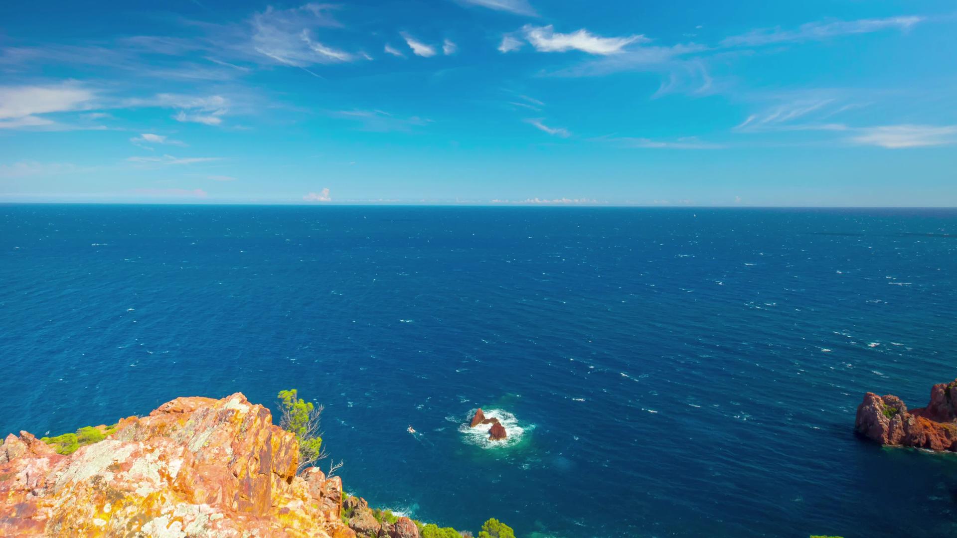 法国里维耶拉全景4k时间折叠视频的预览图