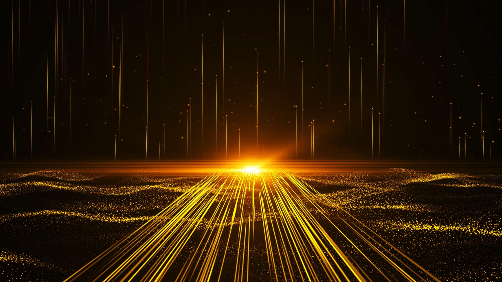 金色空间粒子背景视频的预览图