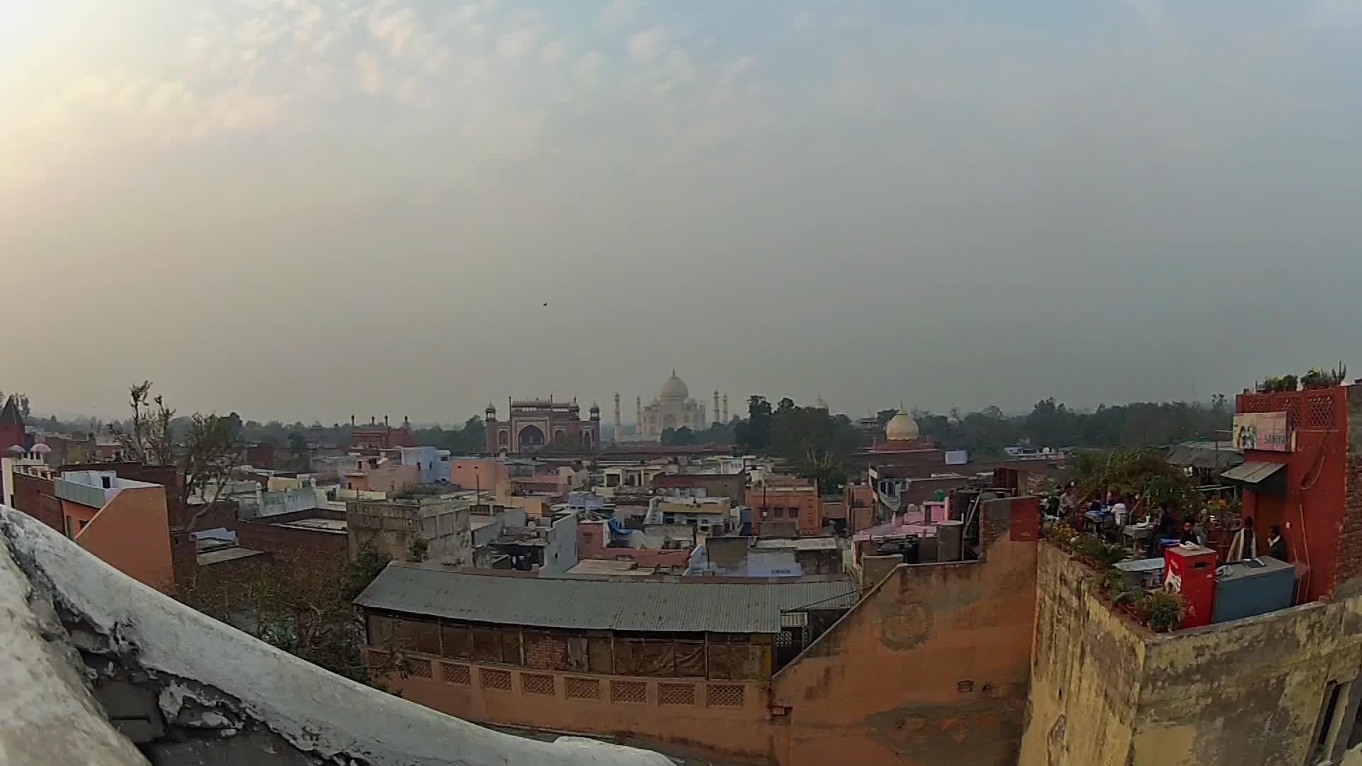 印度阿格拉泰姬陵墓景观视频的预览图