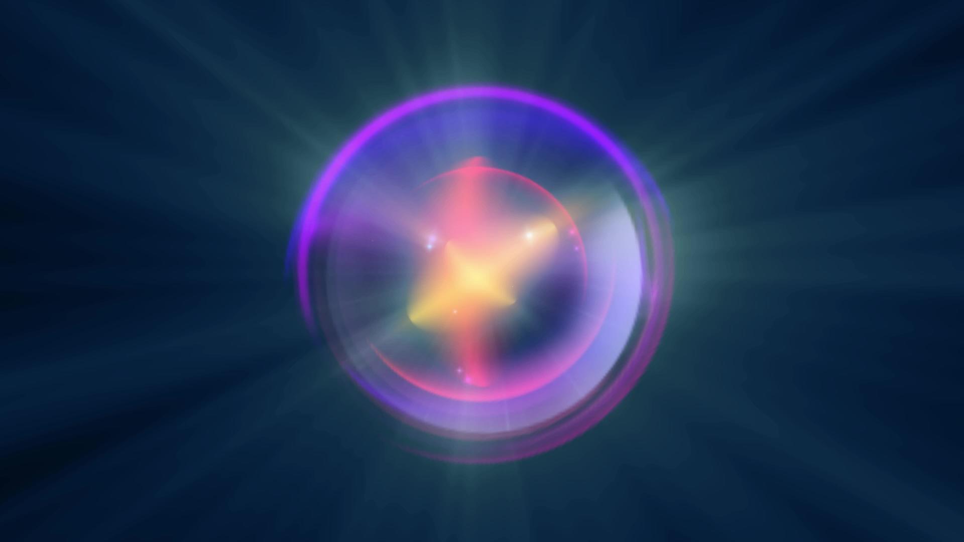 4k闪光线抽象魔法球视频的预览图
