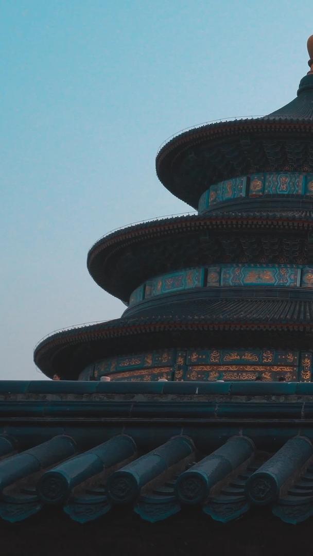 日落北京地标建筑天坛视频的预览图