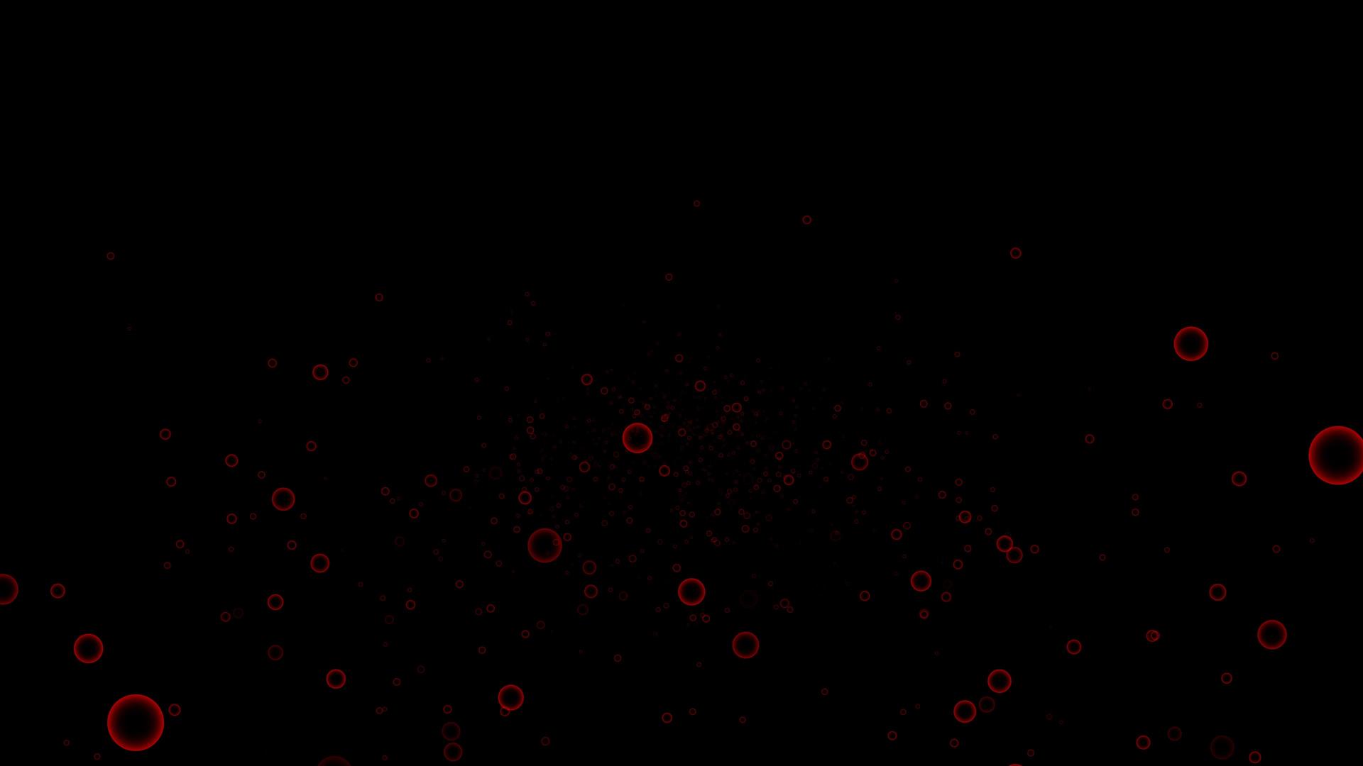 红色透明气泡效应从深黑色孤立处漂浮视频的预览图