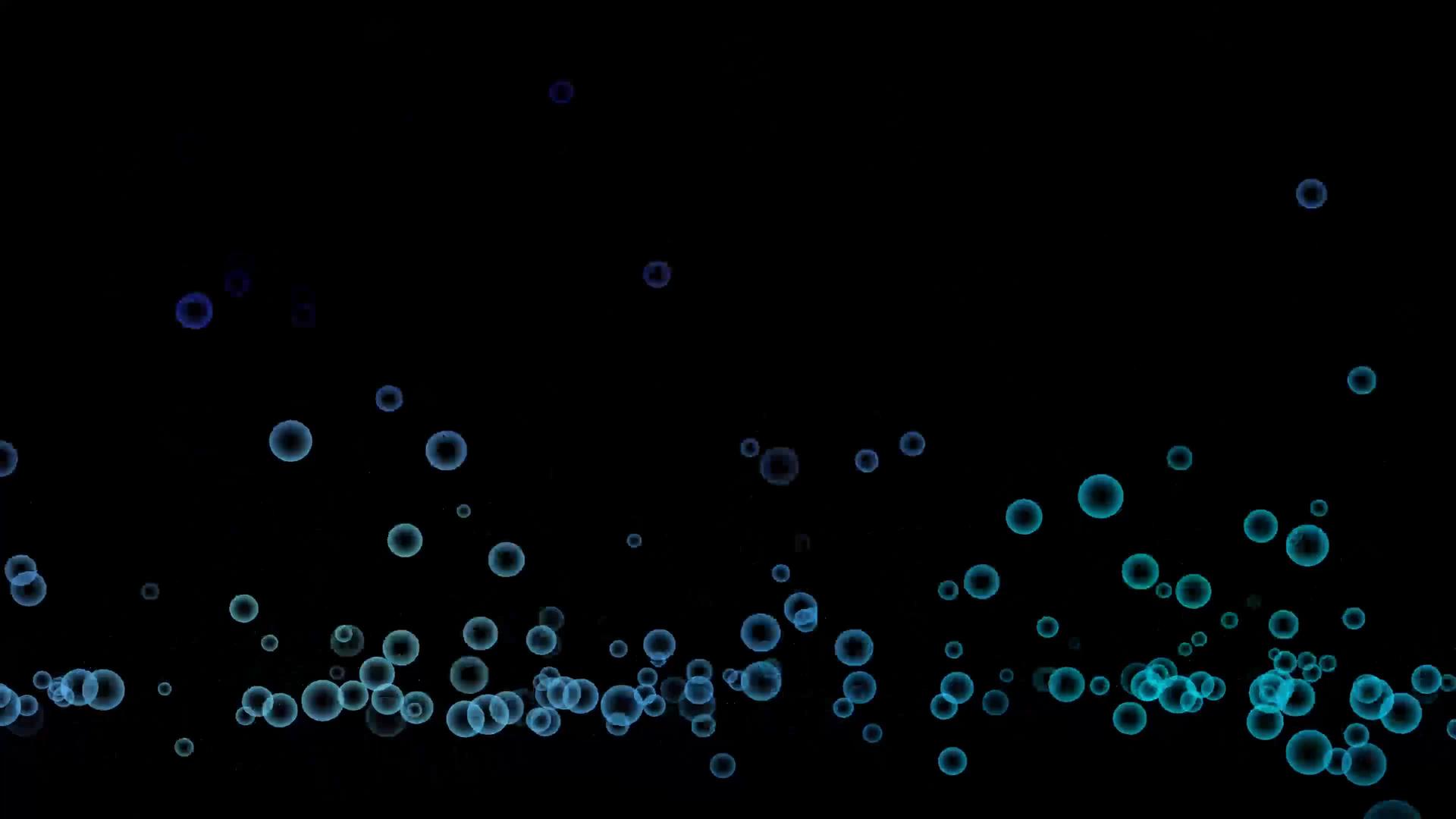 悬浮地板上的抽象水泡被黑色隔离视频的预览图