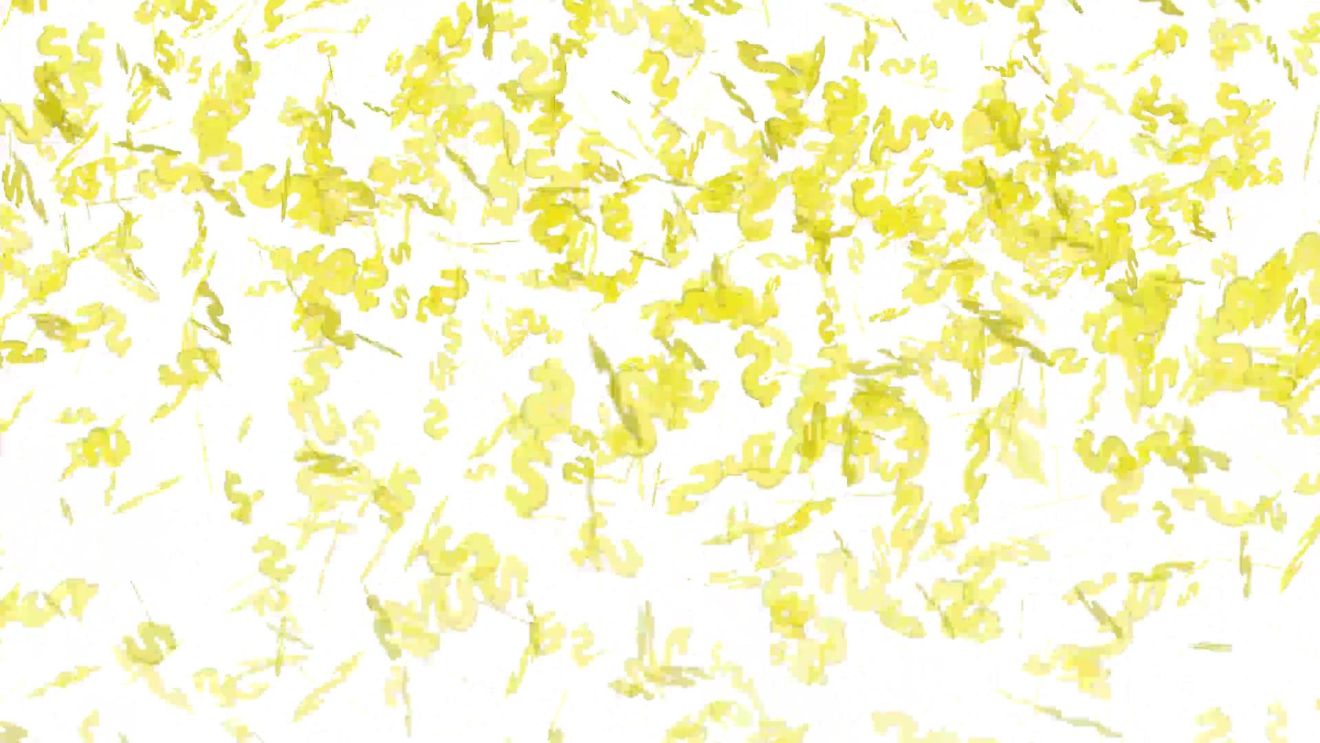 金色金色的分形独角效应在空中飞行视频的预览图