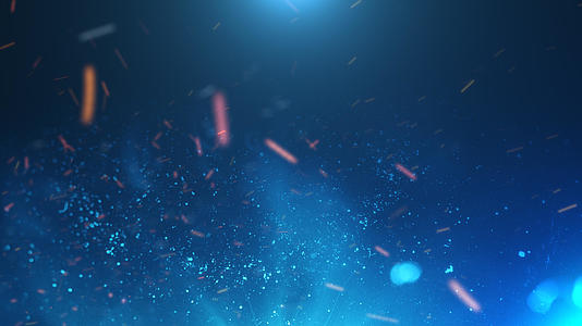 蓝色火花背景视频的预览图