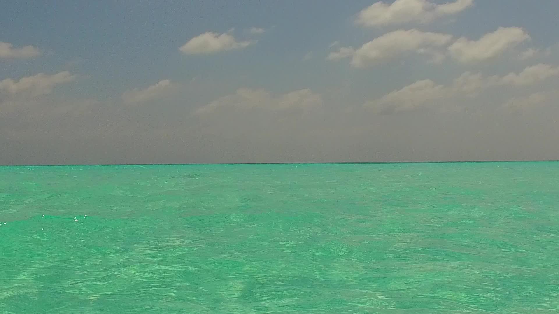 蓝色的绿色海洋和接近海浪的白色沙沙背景总结奇怪的海岸视频的预览图