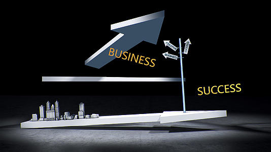 企业商务决策洞察选择方向光影表现素材视频的预览图