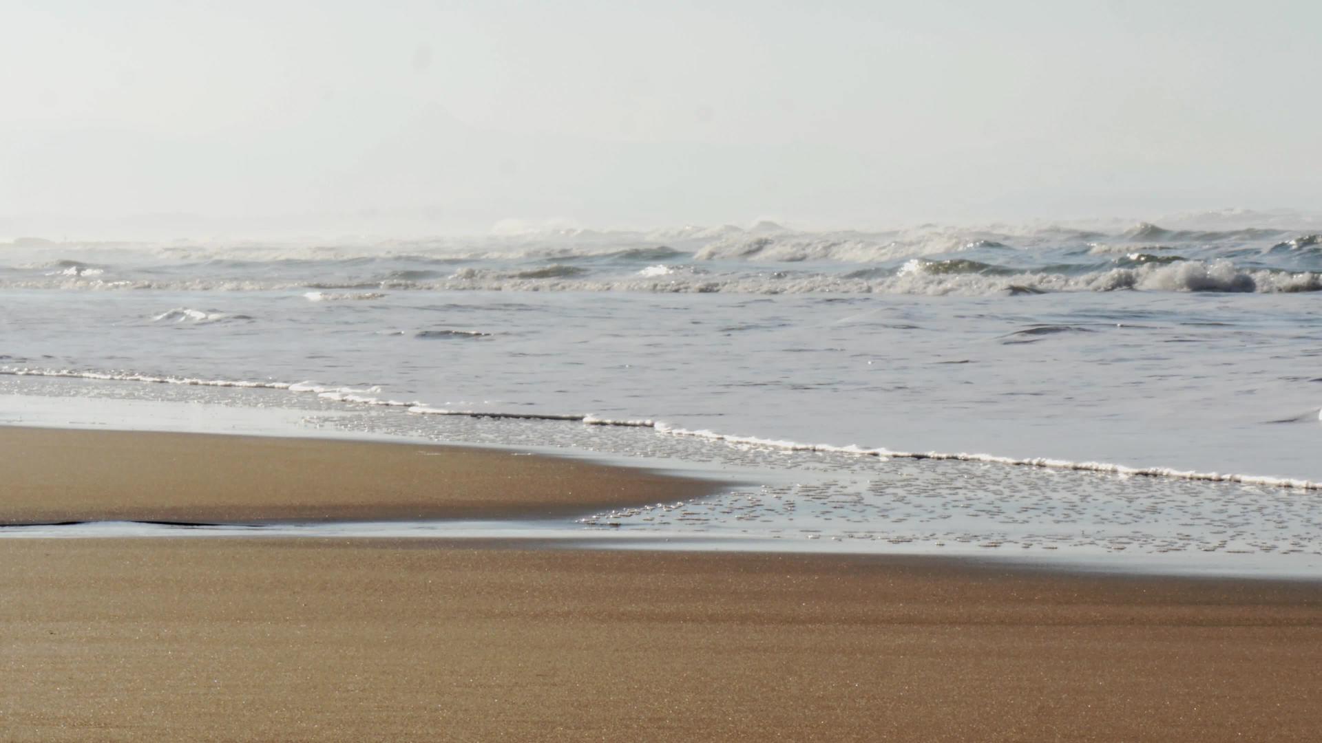 有波浪的沙滩视频的预览图