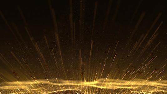 4K粒子金色光效年会颁奖背景视频的预览图