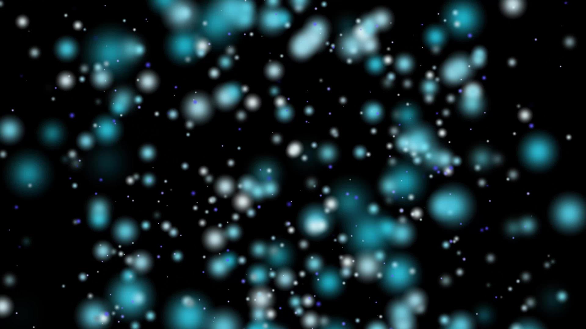 用于抽象粒子背景的冰尘标语和广告bokeh视频的预览图