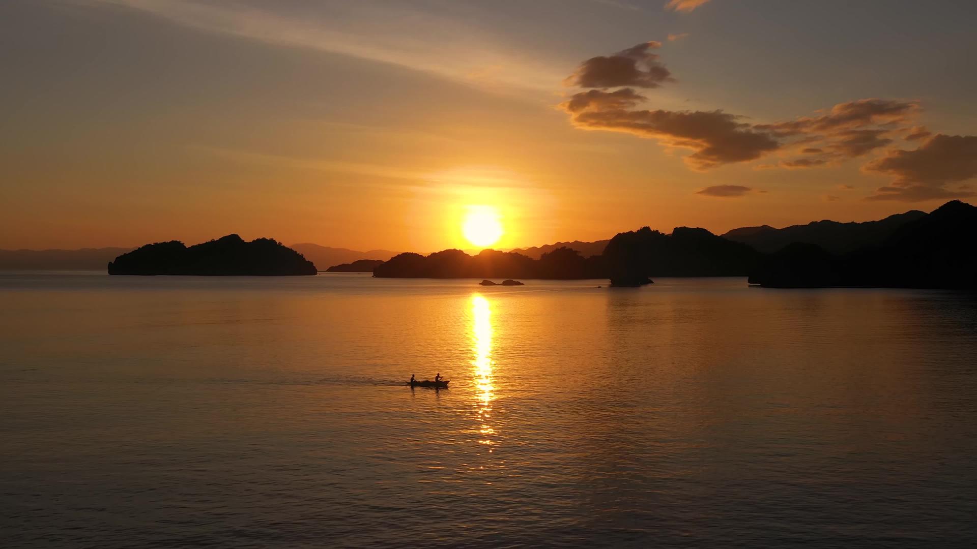 清晨的海景岛视频的预览图