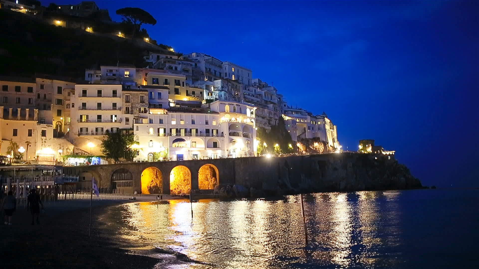 意大利美丽的沿海城镇——阿马尔菲海岸美丽的阿马尔菲视频的预览图