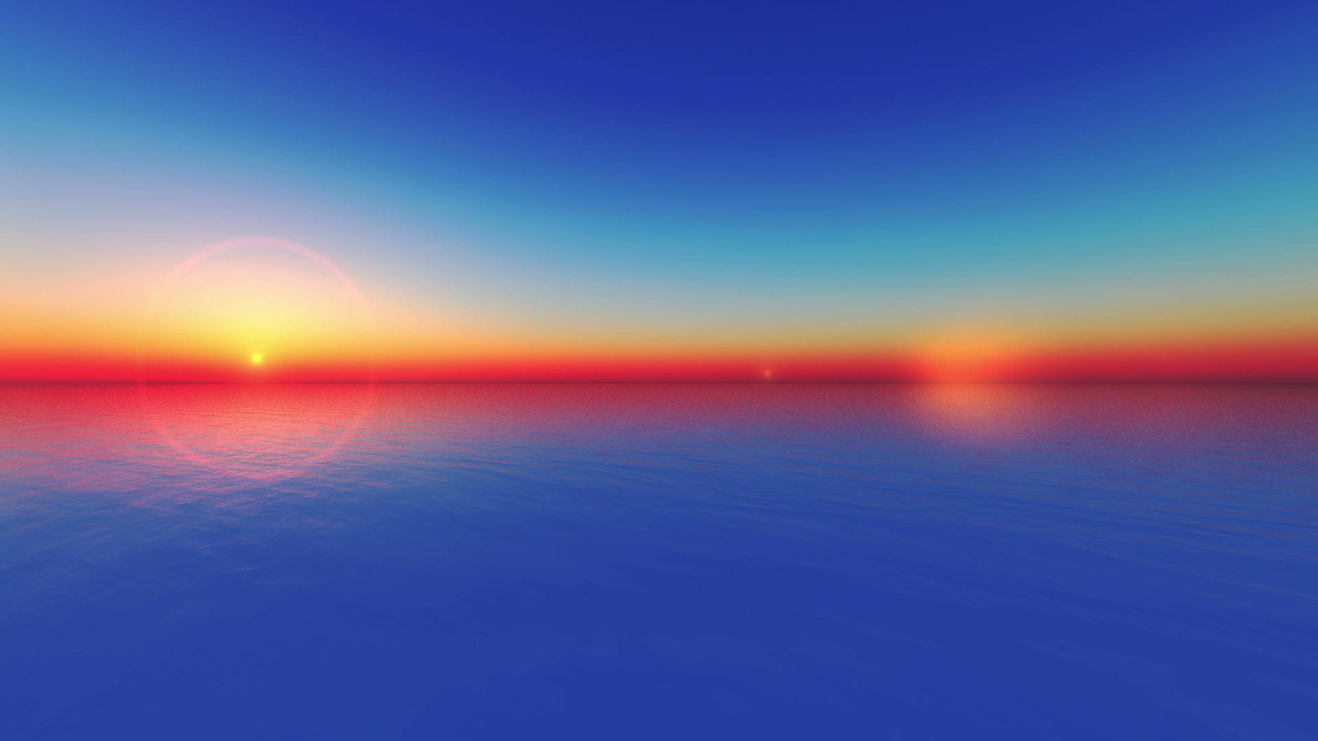 地平线水日落抽象摘要4k视频的预览图