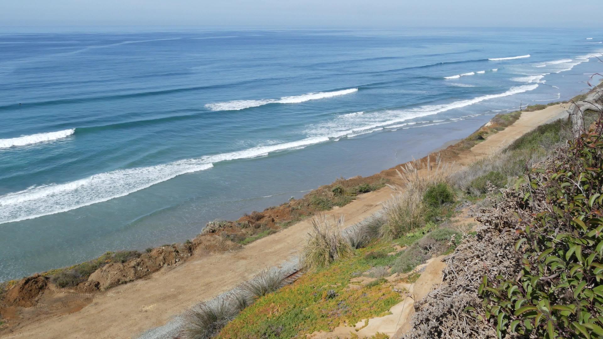海景远景点DelMarTorreyPines加利福尼亚视频的预览图