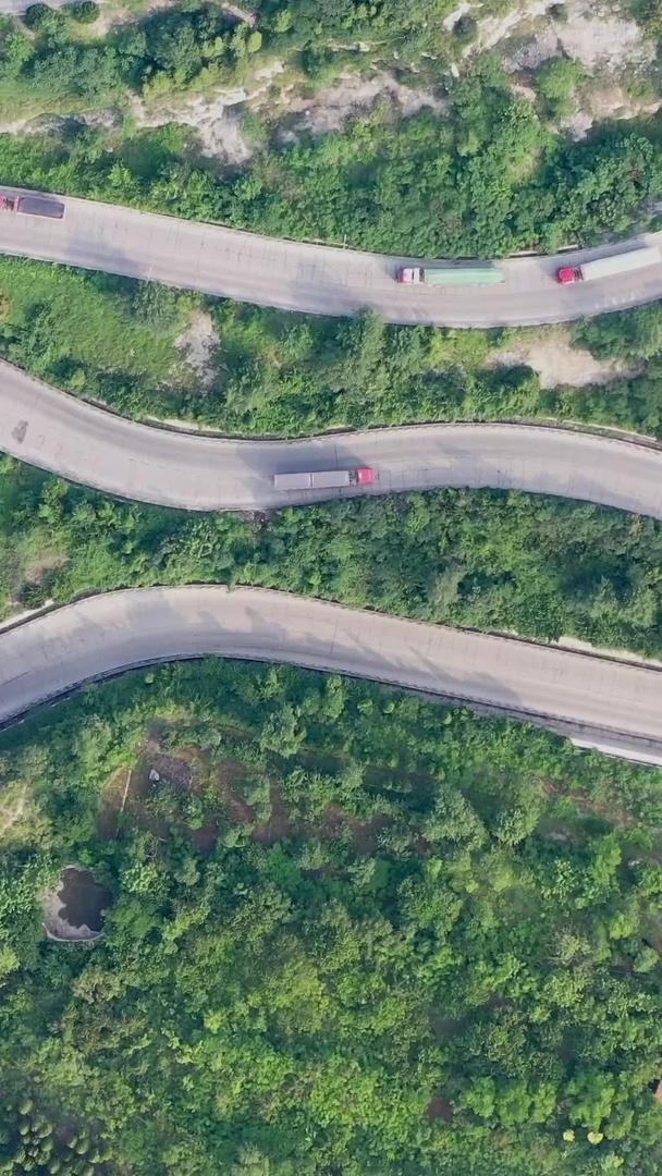 山东青州牛角岭盘山公路航拍视频的预览图