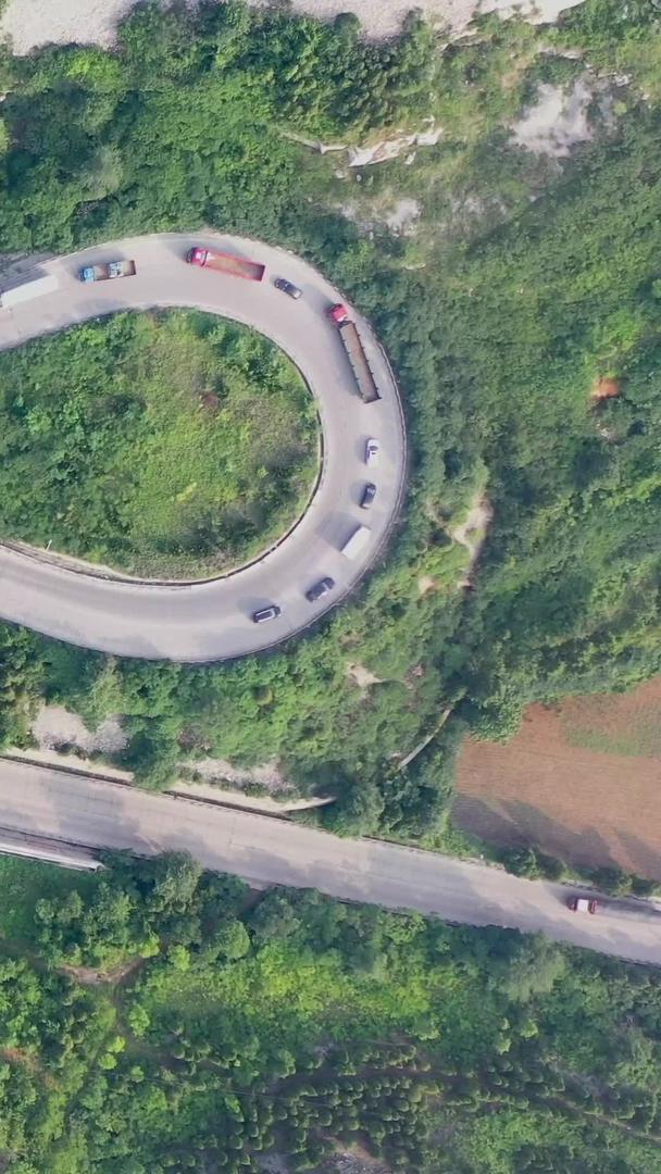 山东青州牛角岭盘山公路航拍视频的预览图