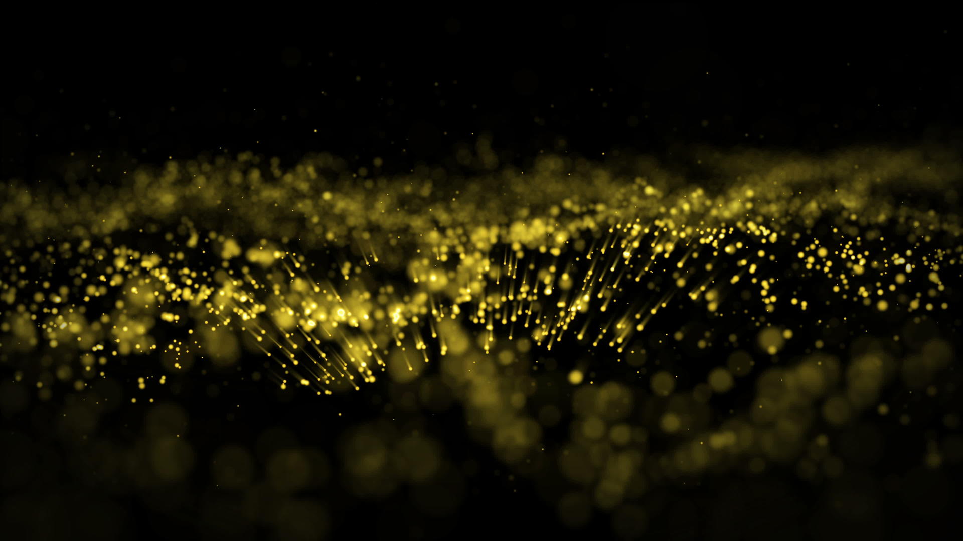 4K颗粒金尘和黑色背景上的星星背景金尘视频的预览图