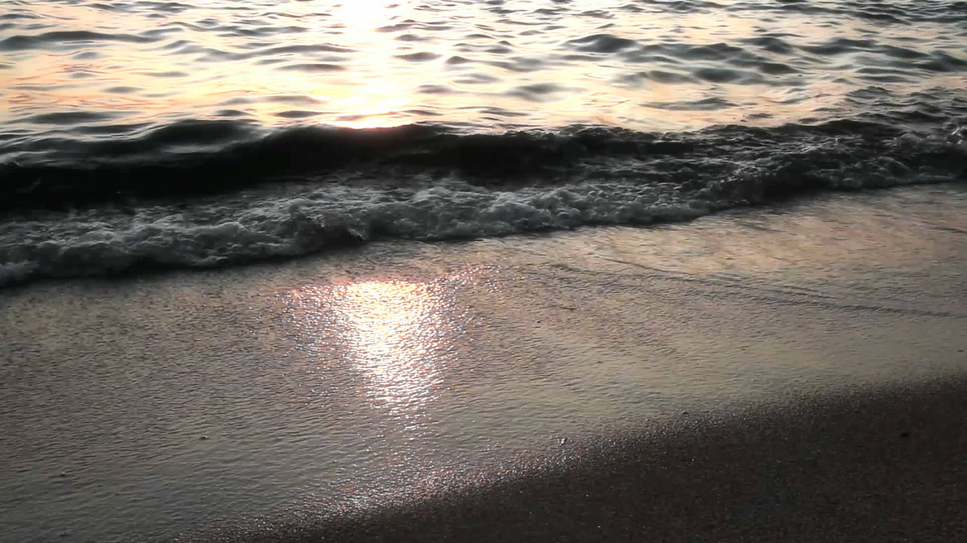 日落海滩hd视频的预览图