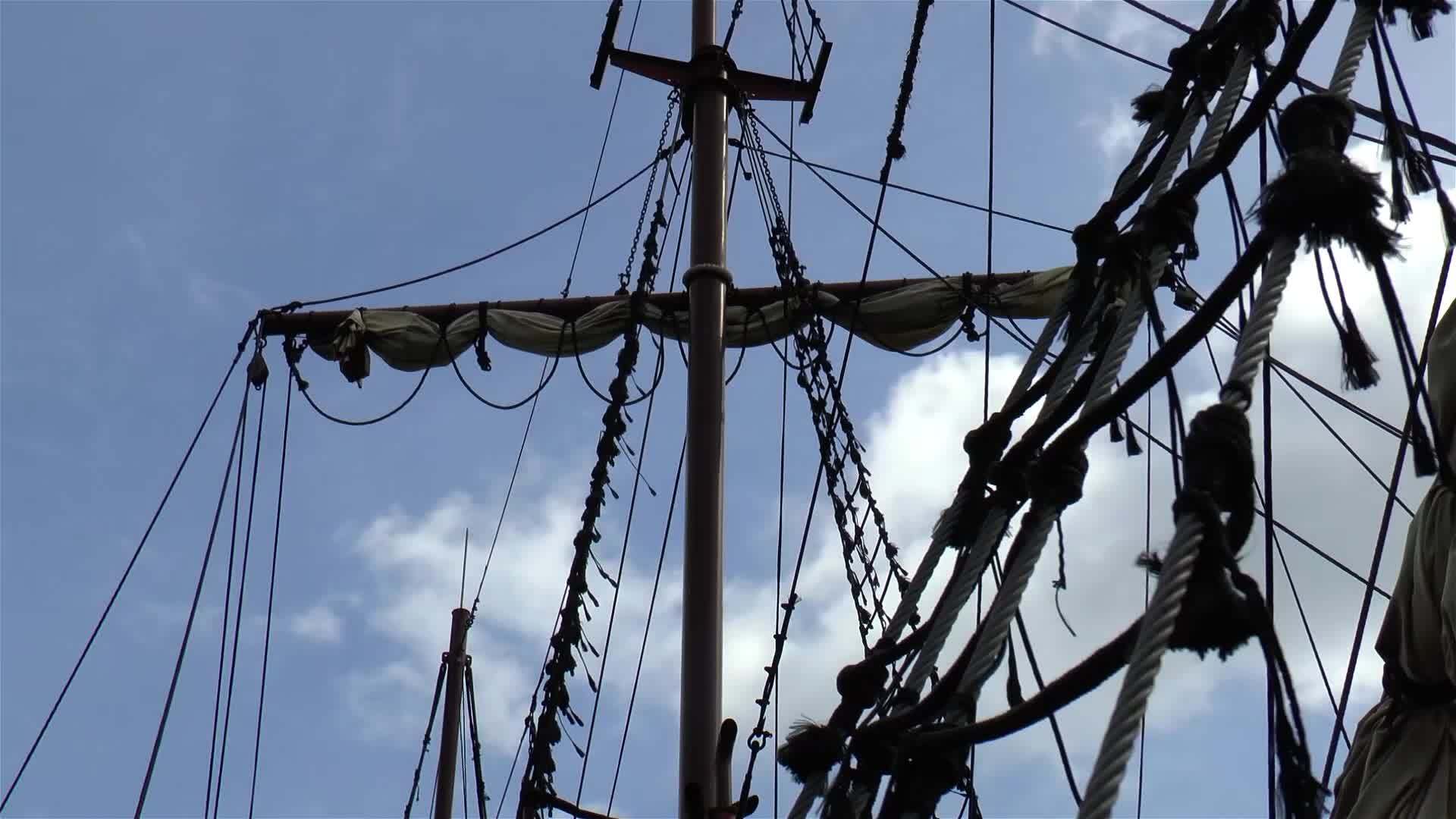 加仑帆船杆的细节视频的预览图
