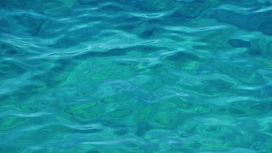 蓝色的海水波和波浪背景视频的预览图