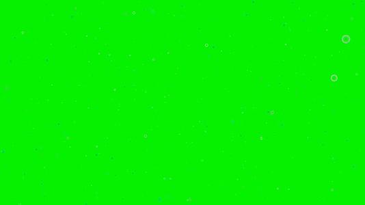 深海战壕中绿色屏幕上的泡沫视频的预览图