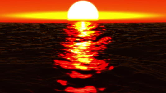 日落海洋抽象4k视频的预览图
