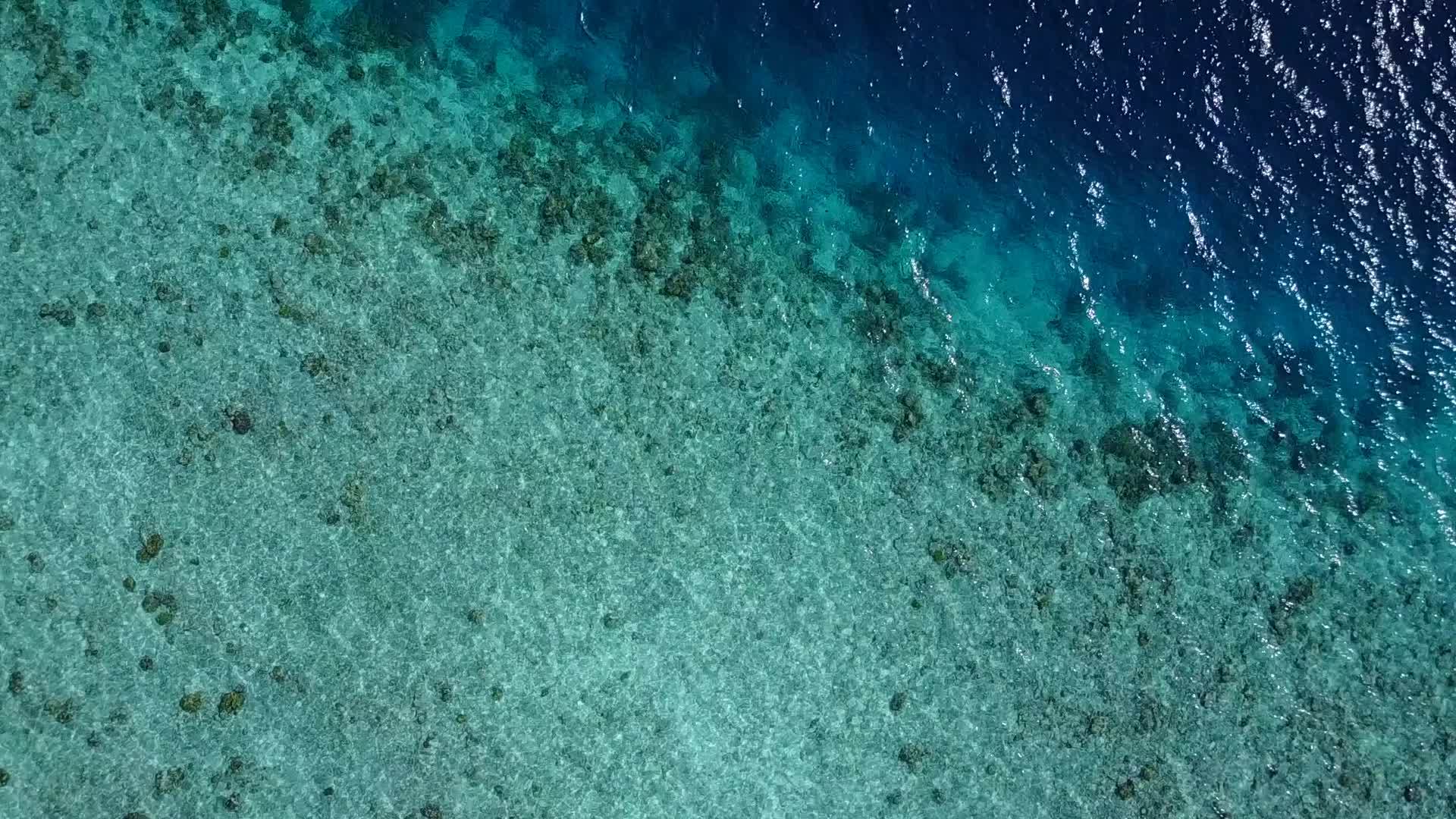 在日落前的透明海面上旅行有干净的海滩背景视频的预览图