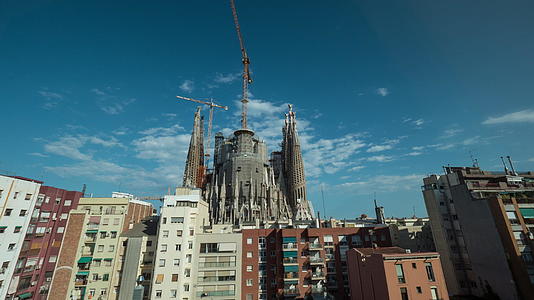 西班牙圣家堂延时视频的预览图