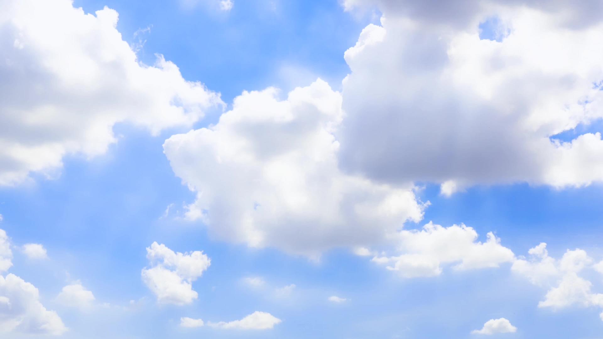 镜头时间流逝美丽的天空和云背景天空和云天气自然自然的天气视频的预览图