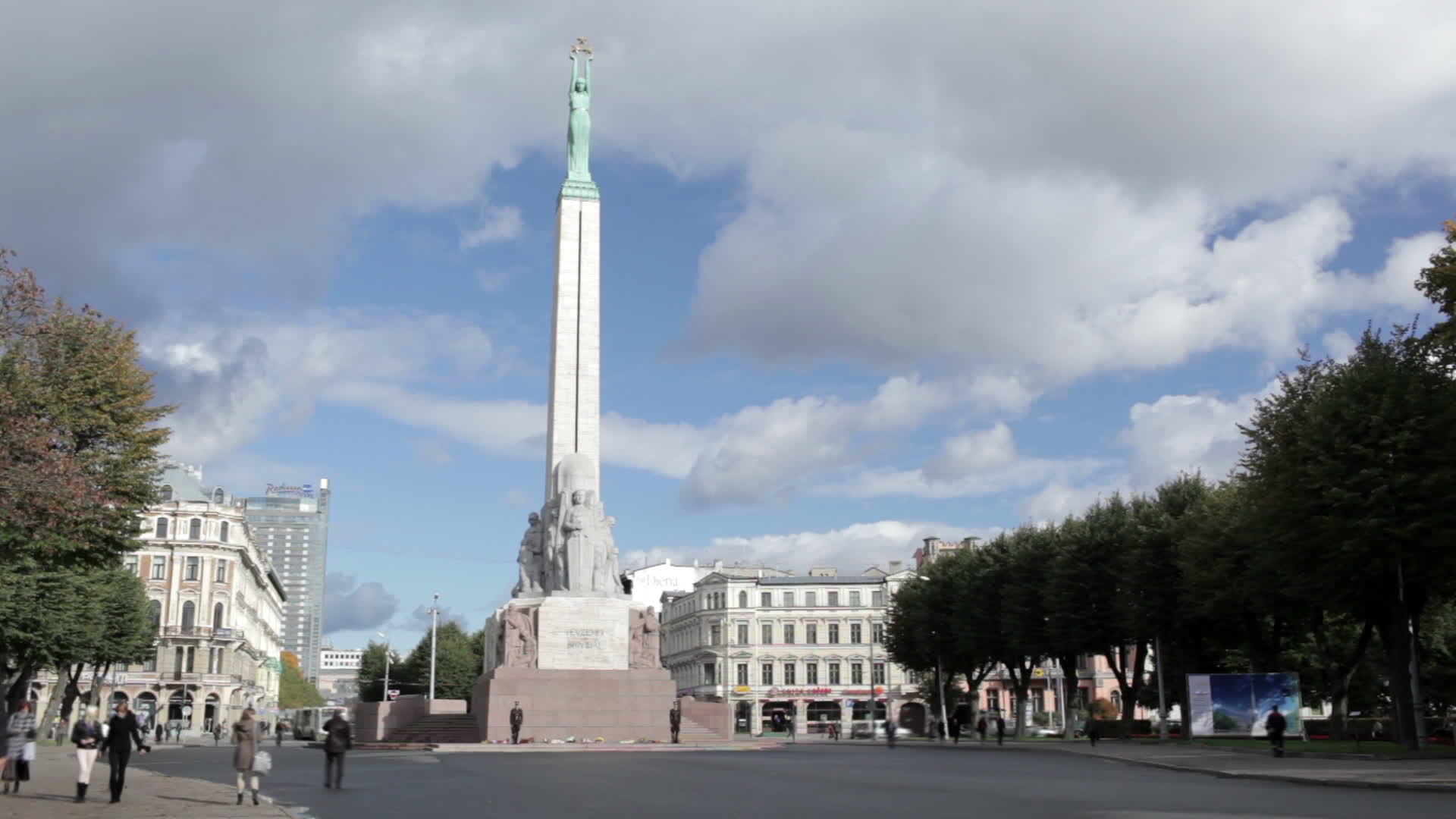 特拉塔自由纪念碑在拉特维亚视频的预览图