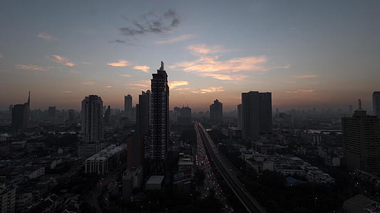 破晓的黎明在泰国Bangkok视频的预览图