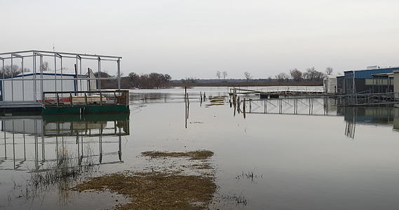 莱维斯维尔湖的船屋被淹没视频的预览图