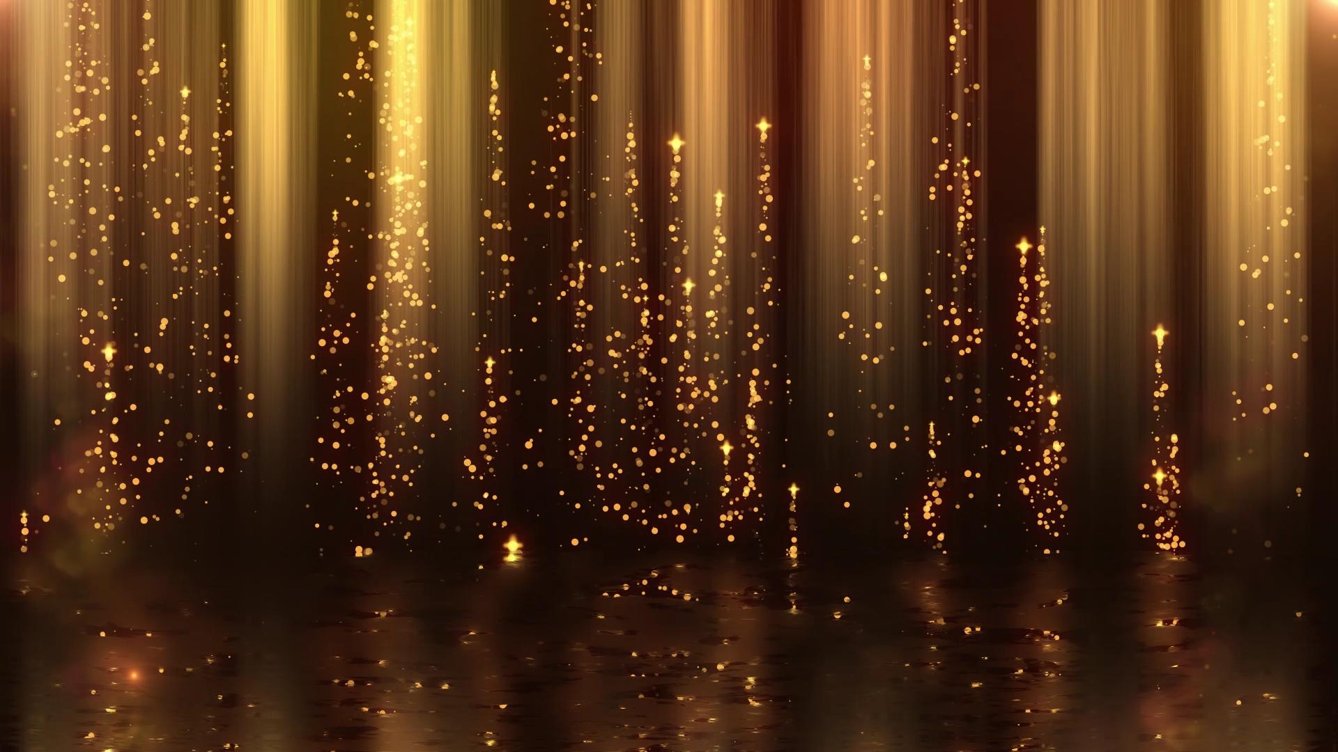 金色粒子颁奖背景视频的预览图