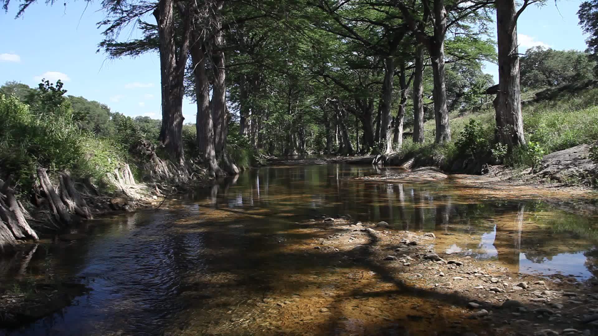 Johnson城市德克萨斯的溪流视频的预览图