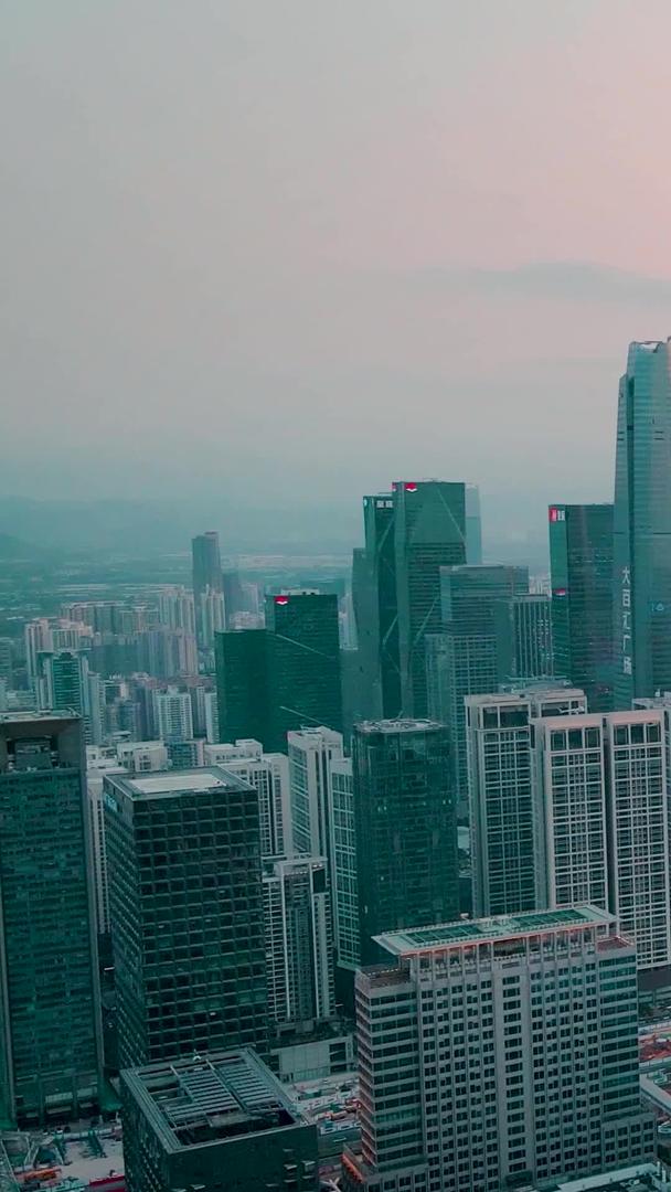 深圳会展中心航拍高楼高楼视频的预览图