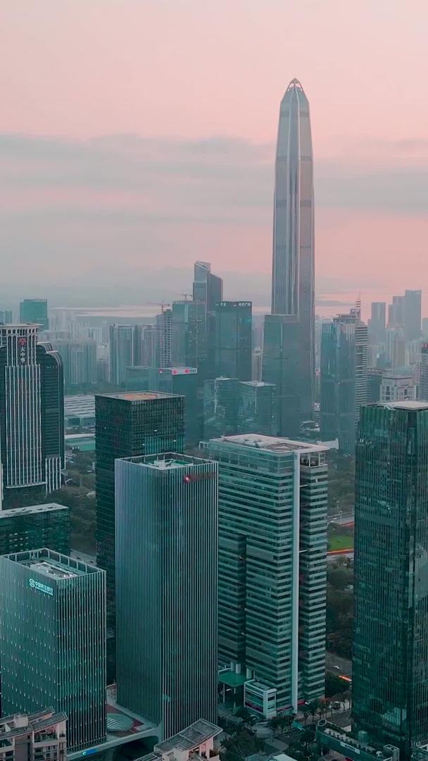 深圳会展中心航拍高楼高楼视频的预览图