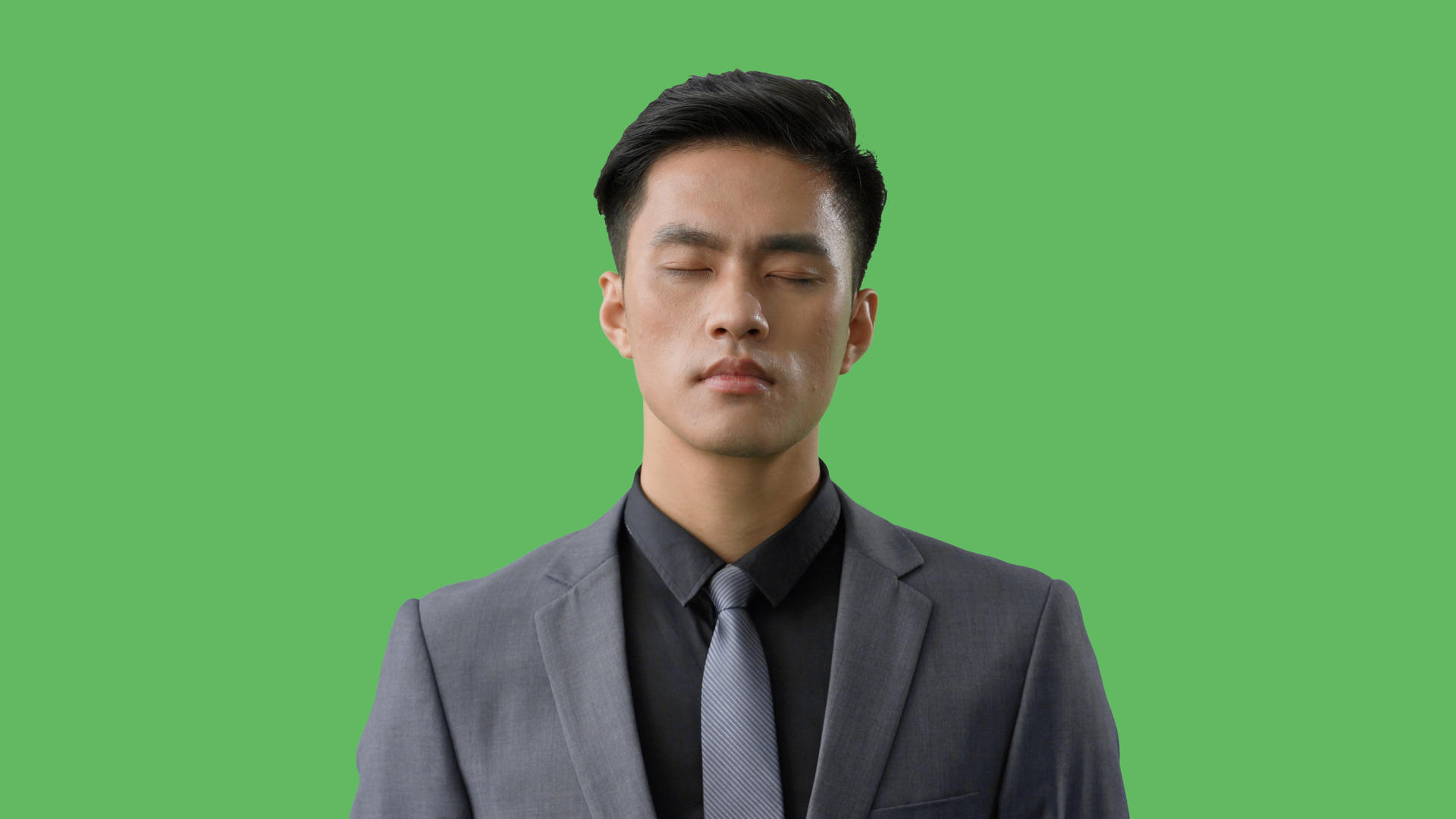 4k绿幕合成抠像商务男性失望伤心形象视频的预览图