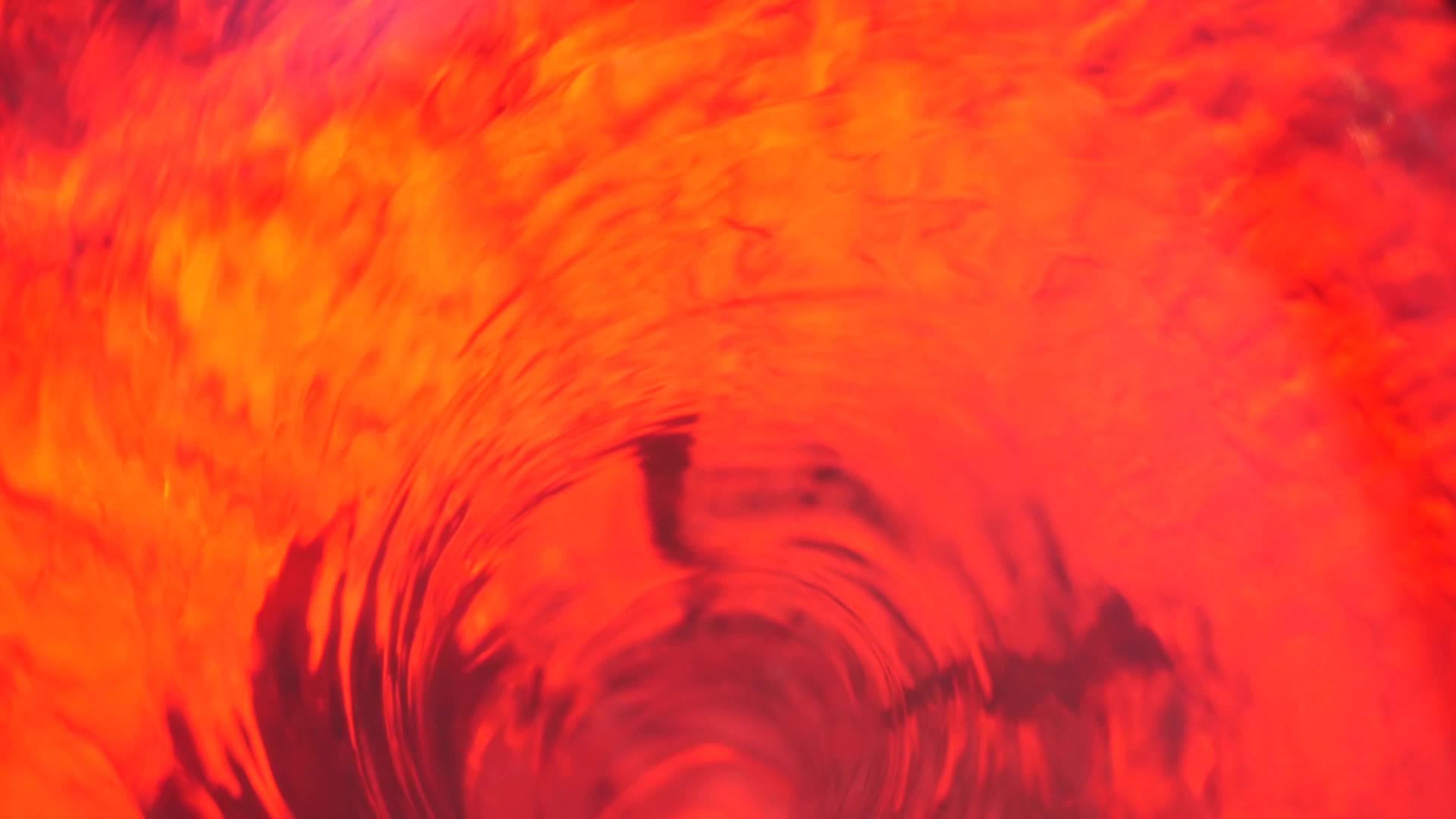 地狱地狱和无限象征红色液体催眠环水色漩涡旋转冥想视频的预览图