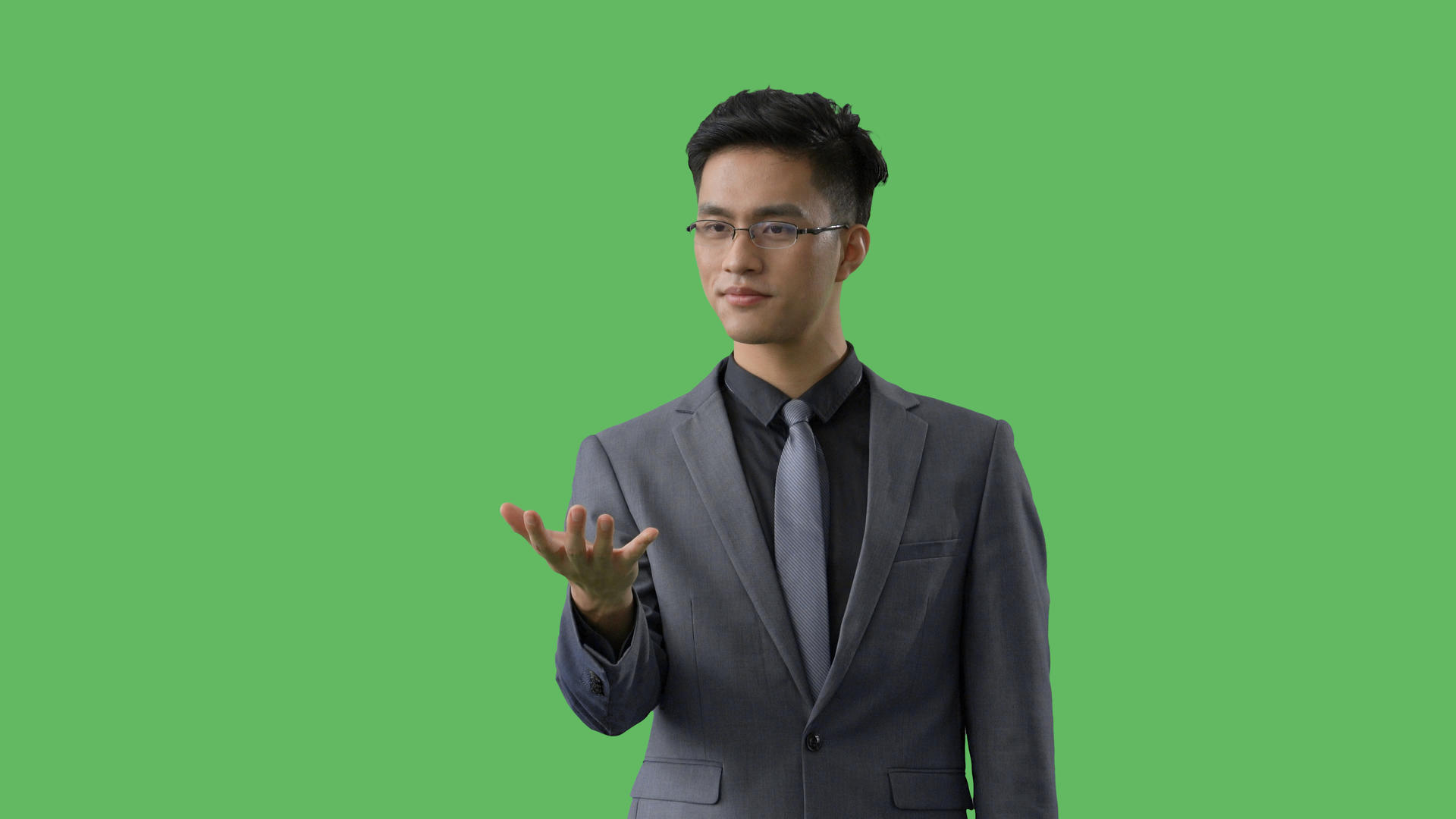 4k绿幕合成抠像商务男性手部展示显示操作动作视频的预览图