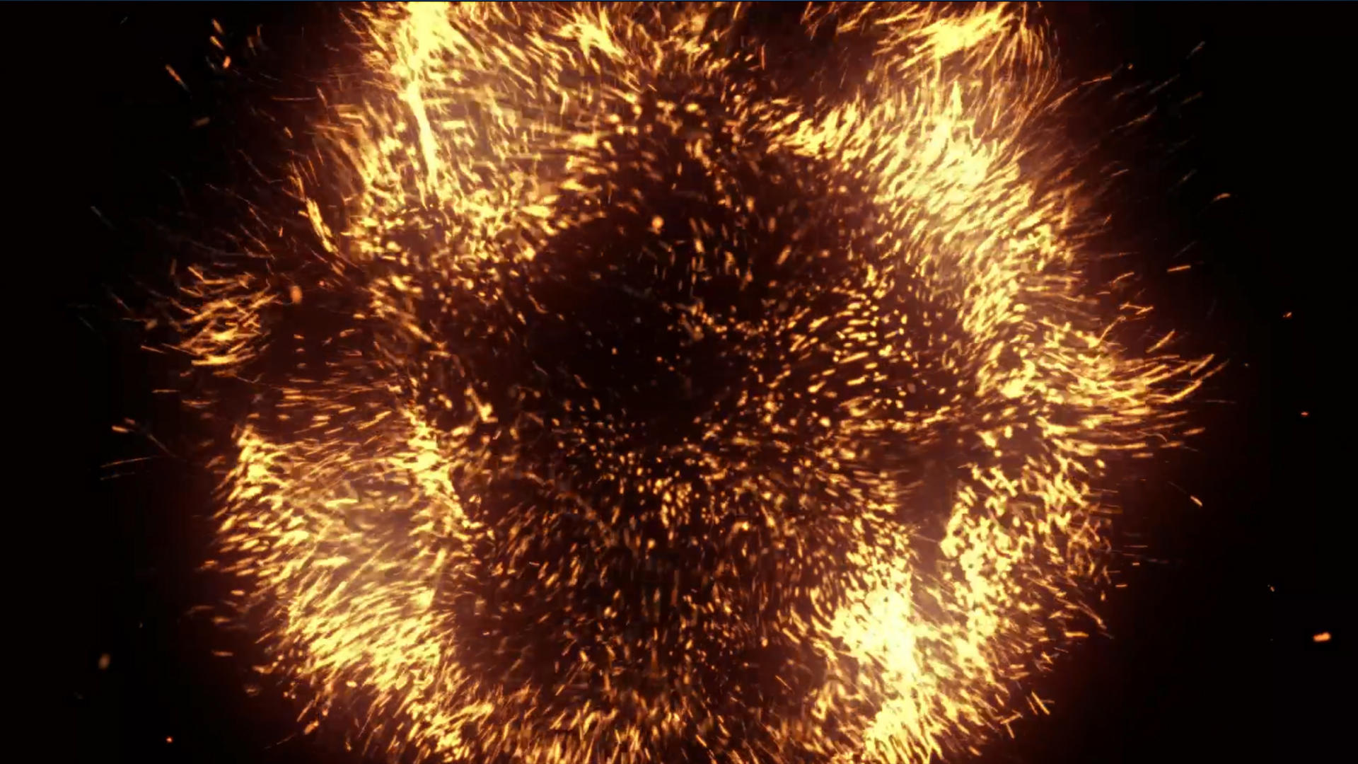 粒子爆破火花转场元素带透明度通道视频的预览图