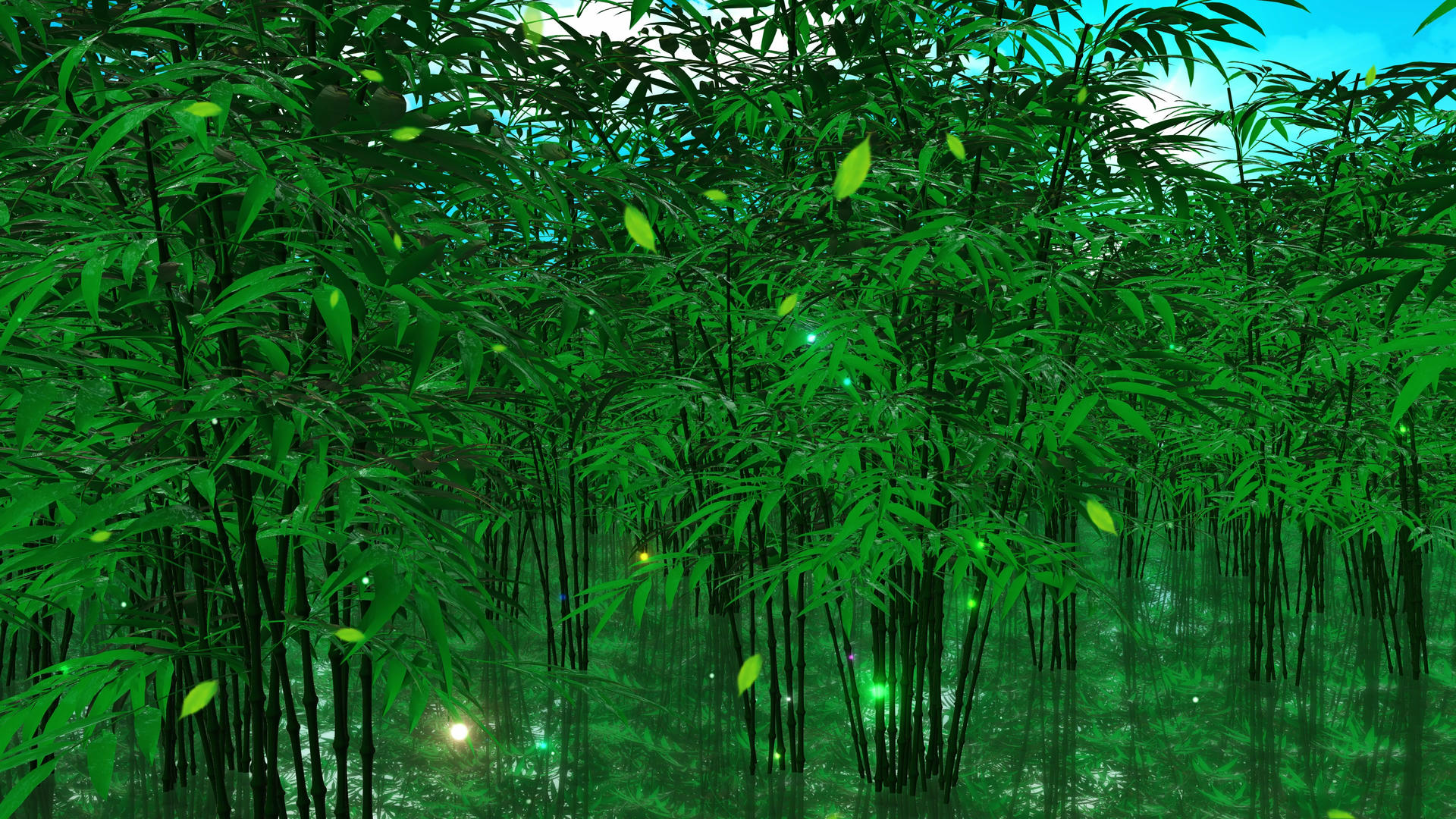 4K三维竹林背景素材视频的预览图