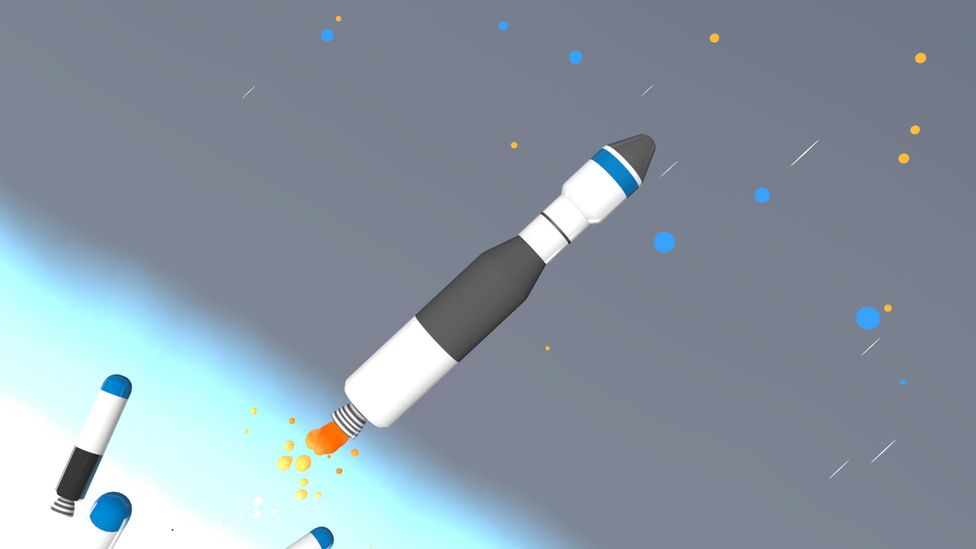 空间火箭级分离动画视频的预览图