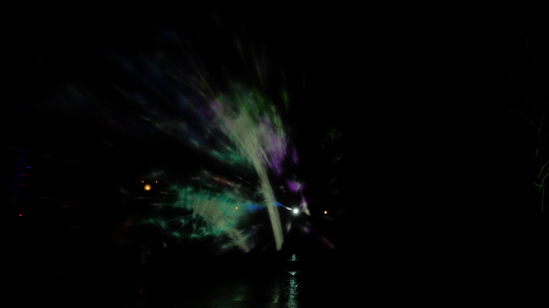 黑夜的灯光显示在水面上视频的预览图