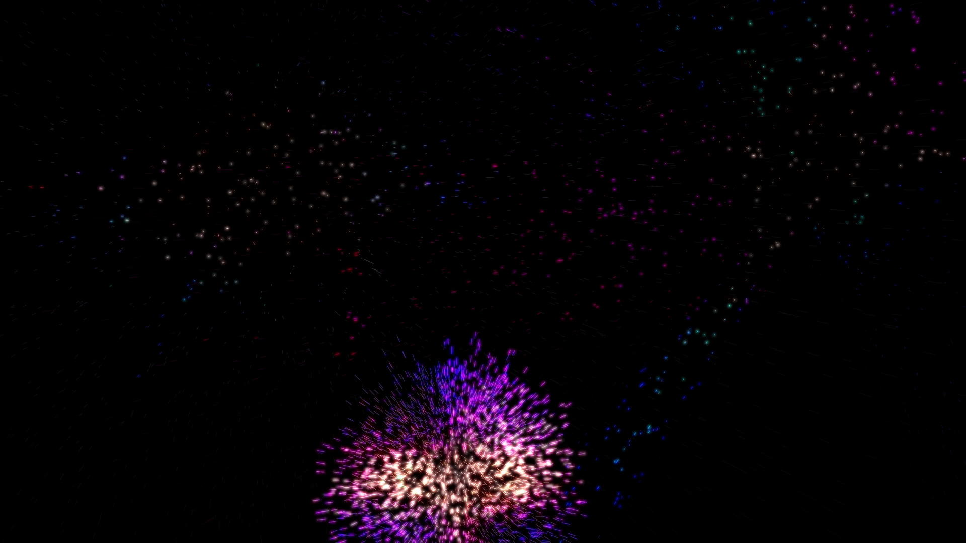 烟花灯光抽象颜色颗粒4k视频的预览图