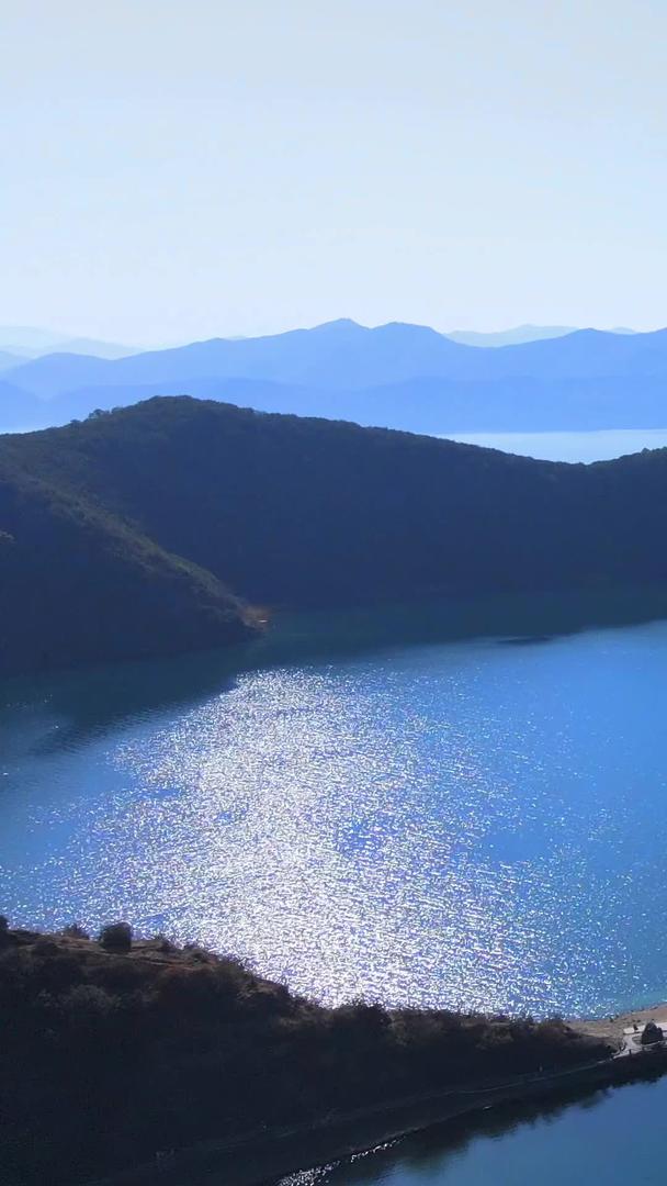 大理泸沽湖里格半岛全景航拍视频的预览图