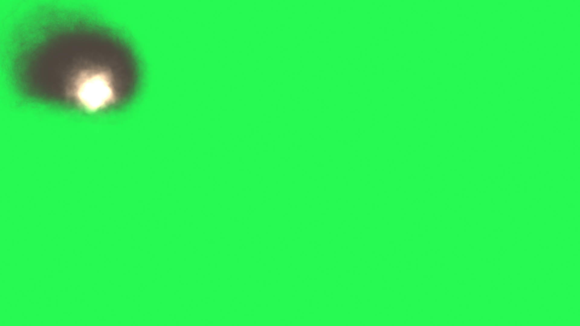 燃烧在绿色屏幕上的球视频的预览图